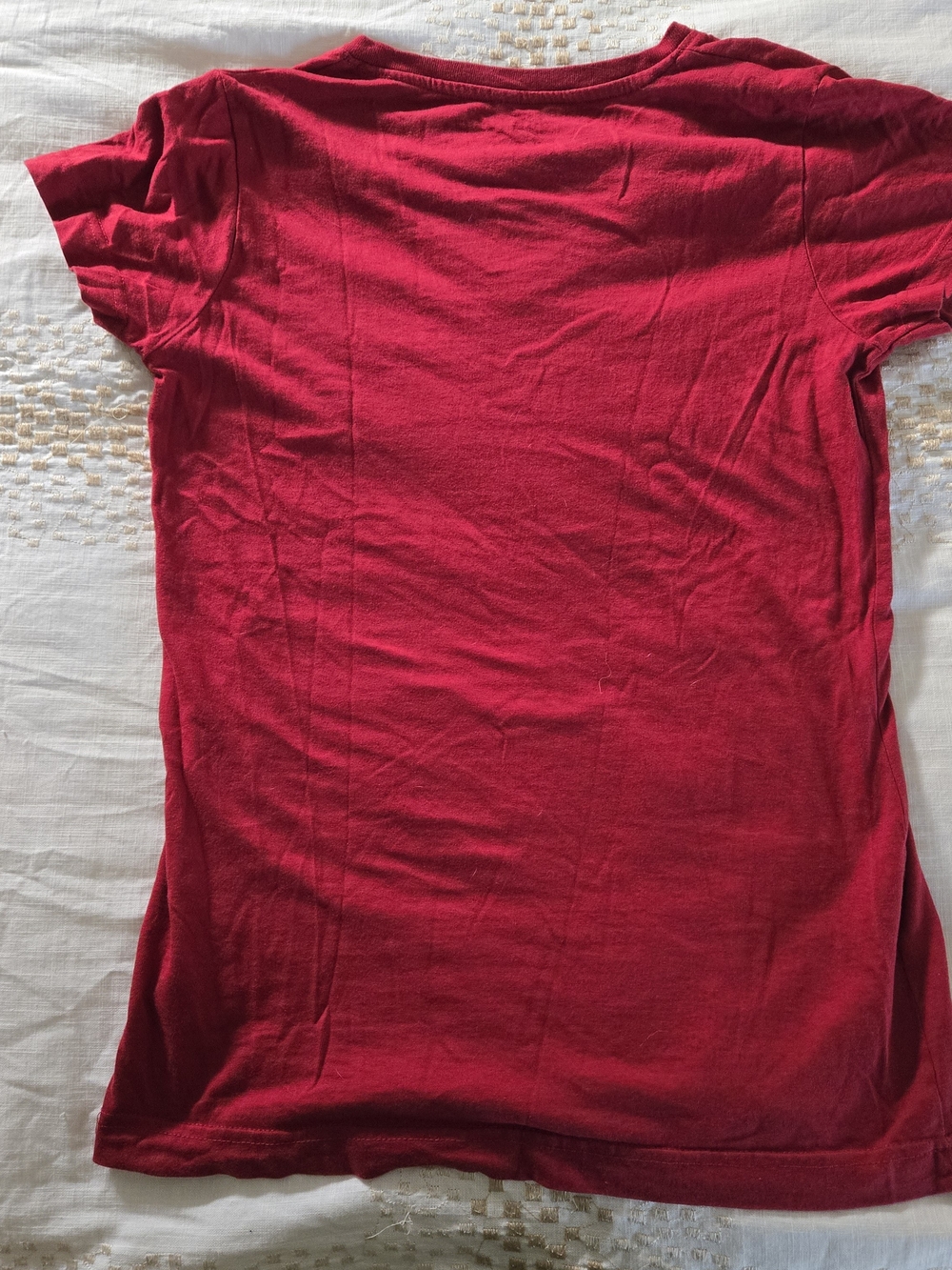 USC Heritage Red V-Neck Tee with Yellow Graphic - Picture 3 of 3